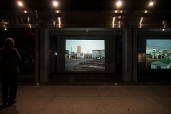 Palimpsests at International Center of Photography in New York City as part of ICP Projected, 2018; photo by Logan Bellew